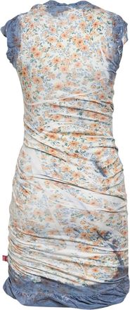 Diesel Womens Draped Mini Dress Multicolour Cotton