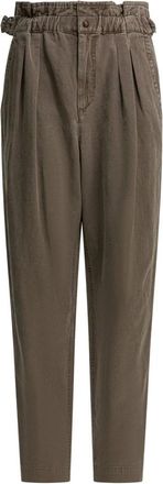 Isabel Marant Slim-fit Trousers, female, Brown, XS, Neriah Trousers