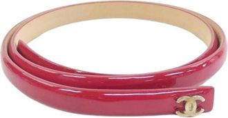 Chanel Pre-owned Belts, female, Red, Size: ONE SIZE Pre-owned Vintage Fabric Belt