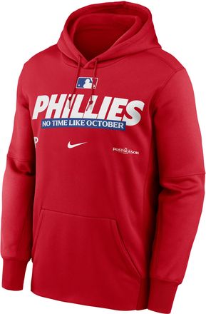 Nike Philadelphia Phillies 2026 Postseason Authentic Collection Nike Mens Therma-FIT MLB Pullover Hoodie in Red | NKAQ62QPPW-D28