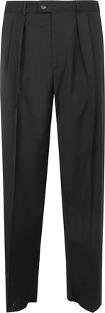 Emporio Armani Broeken, Heren, Zwart, S, Slim Fit Casual Broek