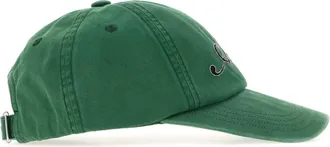 Ami Womens Green Cotton Baseball Cap Vert Bouteille Lave Exterior: Cappelli E Fasce Per Capelli Hat