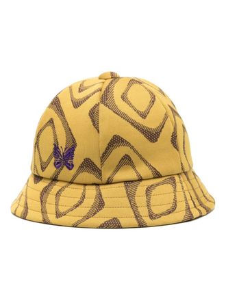 Needles Cappello bucket con stampa - Giallo