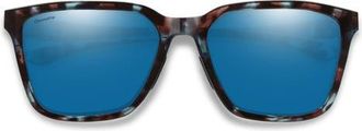 Smith Shoutout 57mm ChromaPop Polarized Square Sunglasses in Sky Tortoise /Glass Blue at Nordstrom