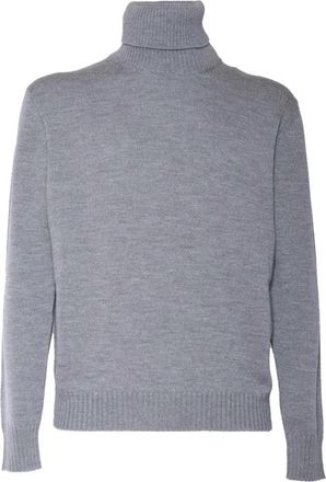 Ballantyne Maglia Collo Alto - Heren - Coltruien - Grijs - S - Wol - Truien & Vesten