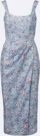 Markarian Marla floral lace bustier dress