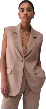 Liu Jo Jassen, Dames, Bruin, L, Wa 6165-T332A Vest