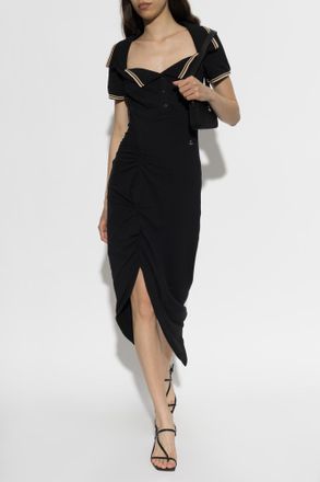 Vivienne Westwood Dress Long Monday Pulling, Womens, Black