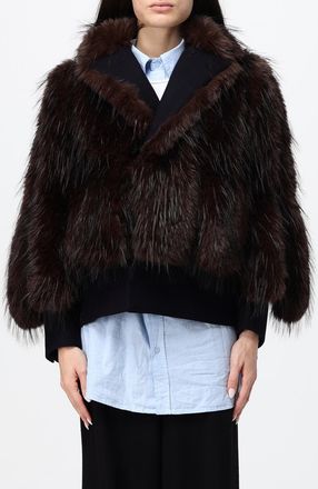sacai Jacket Woman color Navy