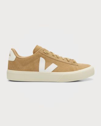 Veja Campo Bicolor Leather Low-Top Sneakers