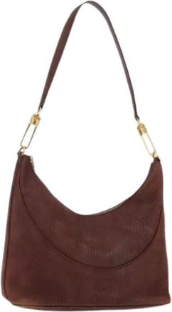 Bulgari Pre-owned Shoulder Bags, female, Brown, Size: ONE SIZE Pre-owned Vintage Leather Shoulder Bag