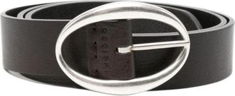 Orciani Lagoon Dubbele Riem - Dames - Riemen - Zwart - 95 CM - Leer - Accessoires