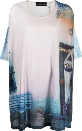 Barbara Bologna photograph-print oversized T-shirt - women - Cotton - One Size - Neutrals