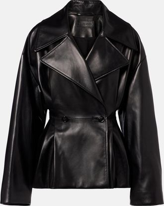 Balenciaga Double-breasted leather jacket