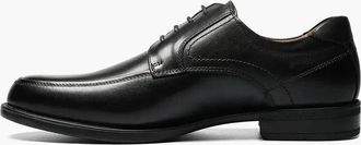 Florsheim Mens Florsheim Midtown 12136-001 Oxford Black Moc Toe Dress Shoes RHS6723