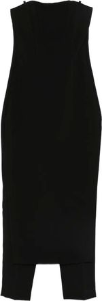 Pinko strapless split-hem jumpsuit - Black