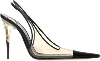 Saint Laurent Black Transparent Pumps
