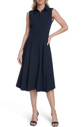 Calvin Klein Commuter Sleeveless Shirtdress in Indigo at Nordstrom Rack, Size 6