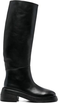 Mars&egrave;ll High Boots - Dames - Hoge Laarzen - Zwart - 40 EU - Leer - Schoenen