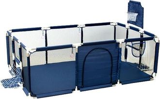 OEM Parc Pour Enfants, Barri&egrave;res De S&eacute;curit&eacute;, Terrain De Jeu Polyvalent, Bleu 2 Net