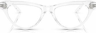 Versace VE3364U148 Cat-Eye Crystal Eyeglasses - Clear