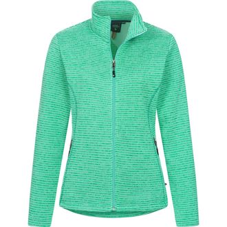 Deproc Strickfleecejacke DEPROC ACTIVE CALEDONIA WOMEN, Damen, Gr. 48 (XL), gr&uuml;n, 100% Polyester, tailliert, gerader Abschluss, Jacken Strickfleecejacke, Kon