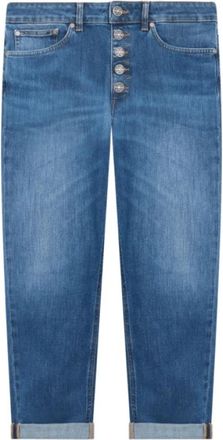 Dondup Koons Jeans - Dames - Cropped Jeans - Blauw - W25 - Denim - Jeans