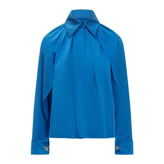 Max Mara Dames, Blouses & Shirts, Blauw, Maat: L