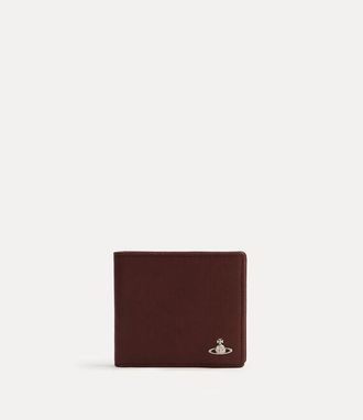 Vivienne Westwood Man. Billfold Wallet Supple Leather Chestnut One Size Men