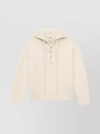 Isabel Marant hooded top with ribbed cuffs and hem