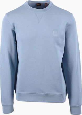 HUGO BOSS Mens Boss Orange BOSS WESTART SWEATSHIRT LIGHT PASTEL BLUE - Size: SIZE 2xl