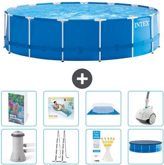 Intex Piscina Con Estructura Redonda - 457x122 Cm - 9-piezas S584
