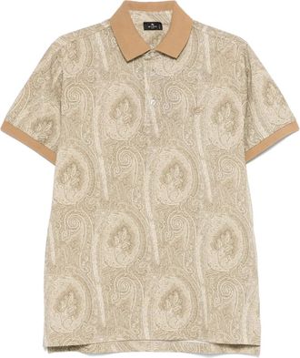 Etro Polo con stampa paisley - Marrone
