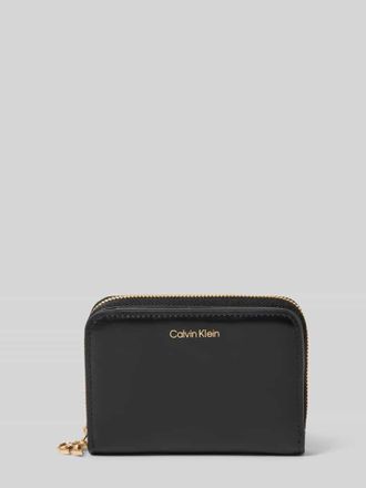 Calvin Klein Portemonnaie mit Label-Detail in Black, Größe 1