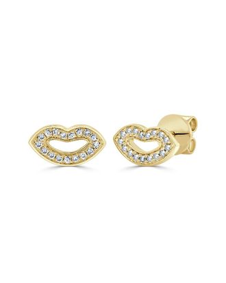 Sabrina Designs 14K 0.16 Ct. Tw. Diamond Lip Earrings