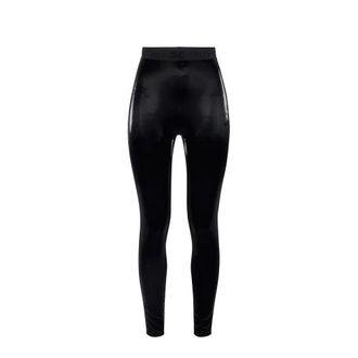 Elisabetta Franchi Dames, Broeken, Zwart, Maat: 2XL Vinyl