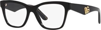 Dolce & Gabbana Zwarte Brillen DG 3374 Zonnebril - Dames - Brillen - Zwart - 53 MM - Accessoires
