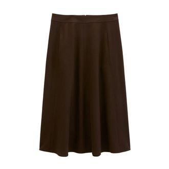 Marc O'Polo Dames, Rokken, Bruin, Maat: XS Wol