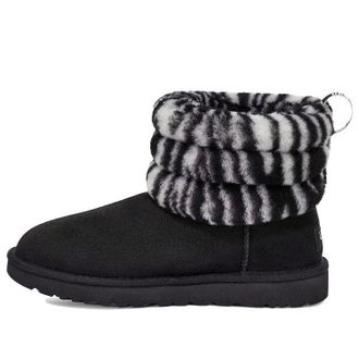 UGG (WMNS) UGG Fluff Mini Quilted Leopard Zebra 1112439-BWHT