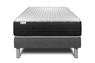 VITALIT Base Tapizada Gris + Colch&oacute;n Con Espuma Viscoel&aacute;stica 90 X 200