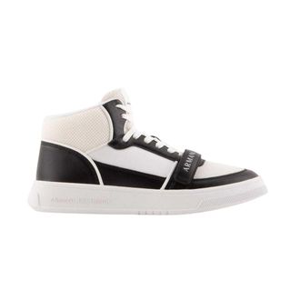 A|X Armani Exchange Heren High-Top Trainers (Wit, Zwart)