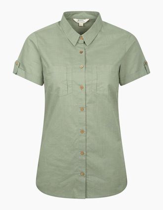 Mountain Warehouse Womens Mountain Warehouse Womens/Ladies Coconut Short-Sleeved Shirt - Green - Size: 10