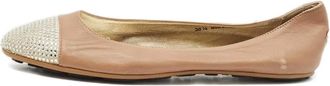 Jimmy Choo London Ballerine con punta a contrasto con cristalli - Toni neutri