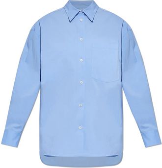 Iro Natacha Shirt - Dames - Overhemden - Blauw - S - Katoen - Overhemden