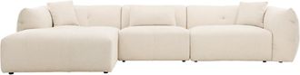 VE DESIGN 5-Sitzer Design Ecksofa Positano, Light Beige