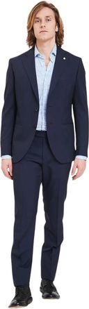 Luigi Bianchi Mantova Elegante Jurk voor Speciale Gelegenheden - Heren - Business pakken - Blauw - 3XL - Kostuums