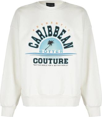 Botter Sweatshirts - Heren - Sweatshirts - Wit - L - Katoen - Hoodies & sweatvesten