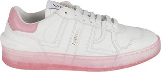 Lanvin White Clay Low Top Sneakers - Dames - Sneakers - Wit - 37 EU - Leer - Schoenen