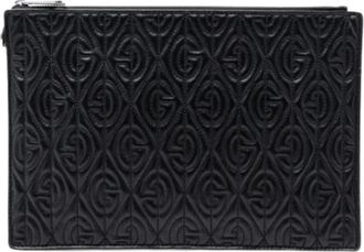 Gucci Pre-owned Clutches, female, Black, Size: ONE SIZE Pre-owned Quilted Clutch