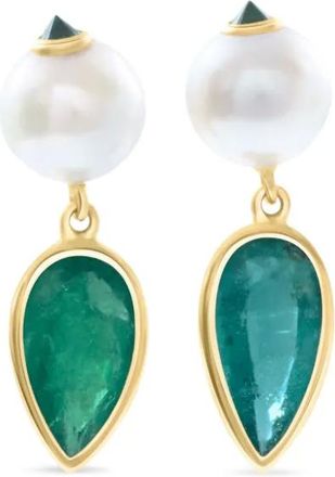 Yi Collection 18K yellow gold multi-stone earrings